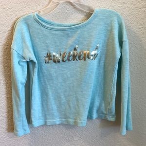 Light blue crop top